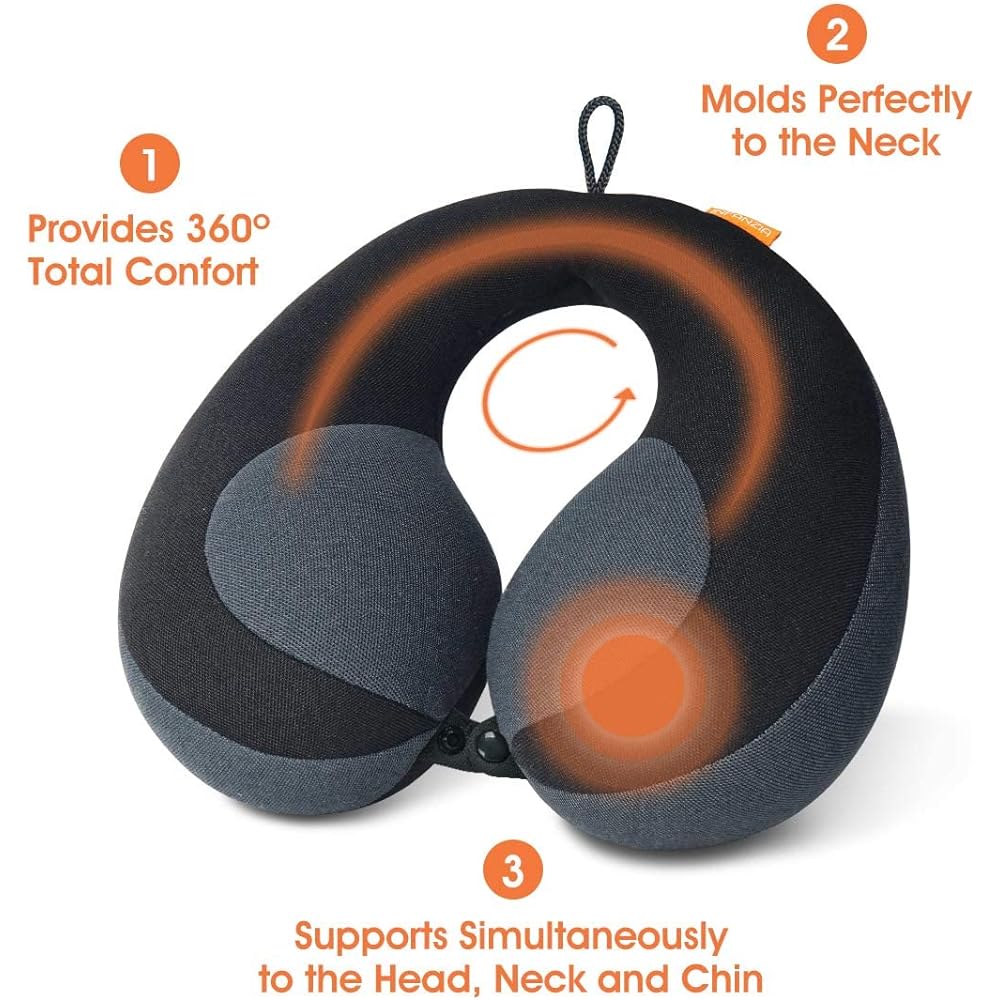 INFANZIA Children's Chin Support Travel Neck Pillow Prevents the Head from Falling Forward and Comfortably Supports the Head, Neck and Chin, Gift for Toddlers/Children/Children, Black