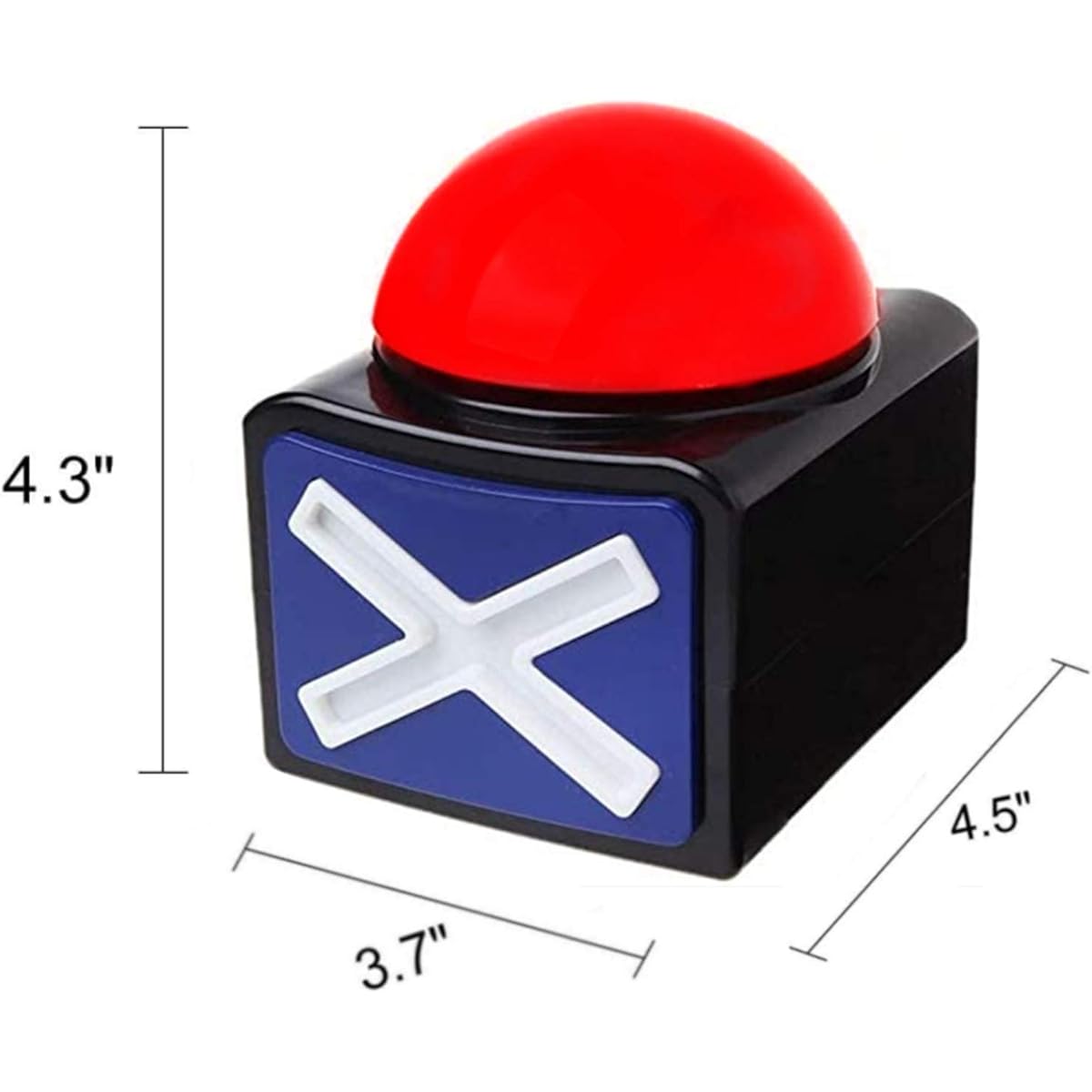 RIBOSY Game Answer Buzzer Set of 2 with Lights and Sounds Trivia Quiz Got Talent Buzzer - Buzzer Button for Game Shows