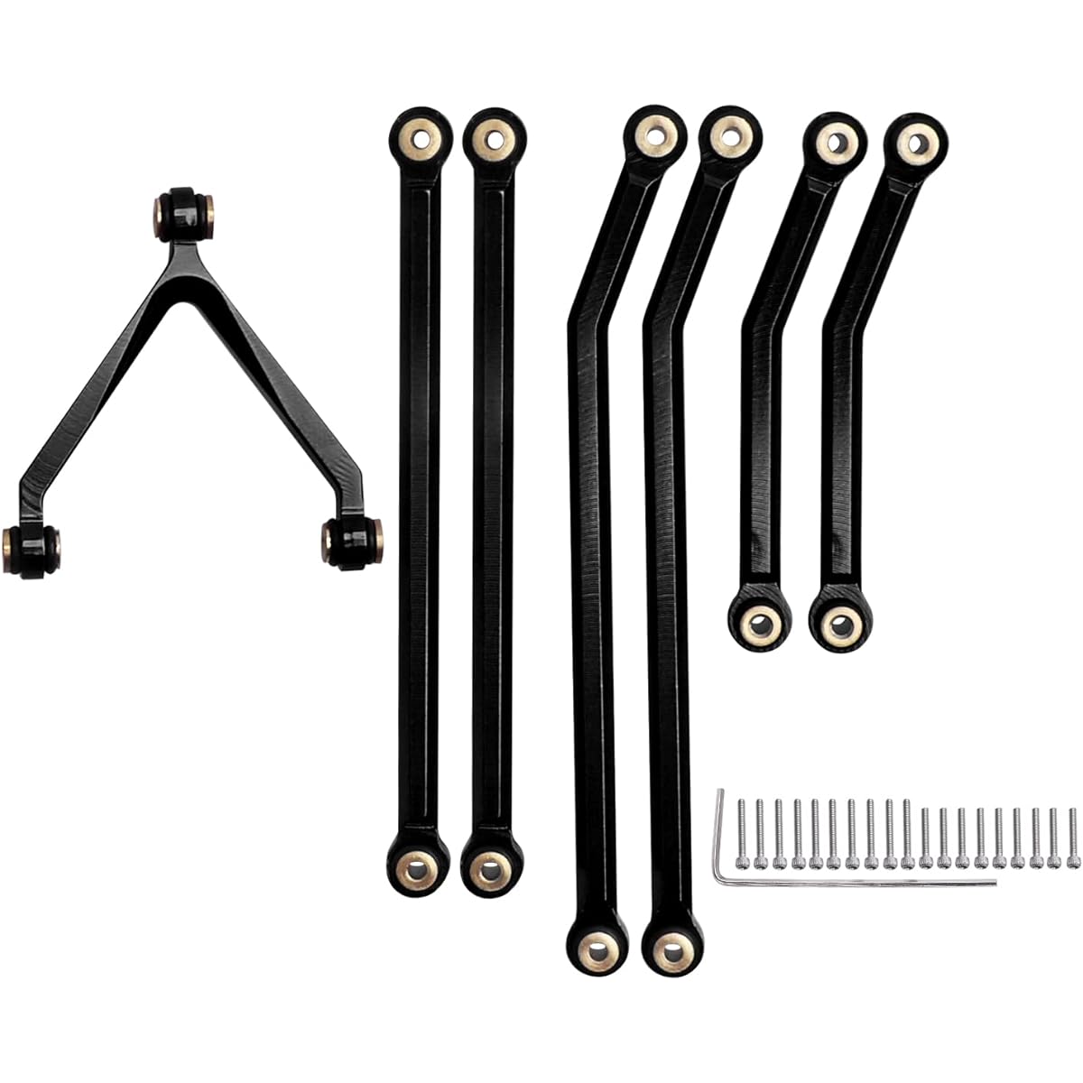HobbyPark SCX24 Deadbolt Link Set B17 Betty High Clearance Aluminum Steering Linkage Axial SCX24 Deadbolt Upgrade SCX24 B17 Replacement Part