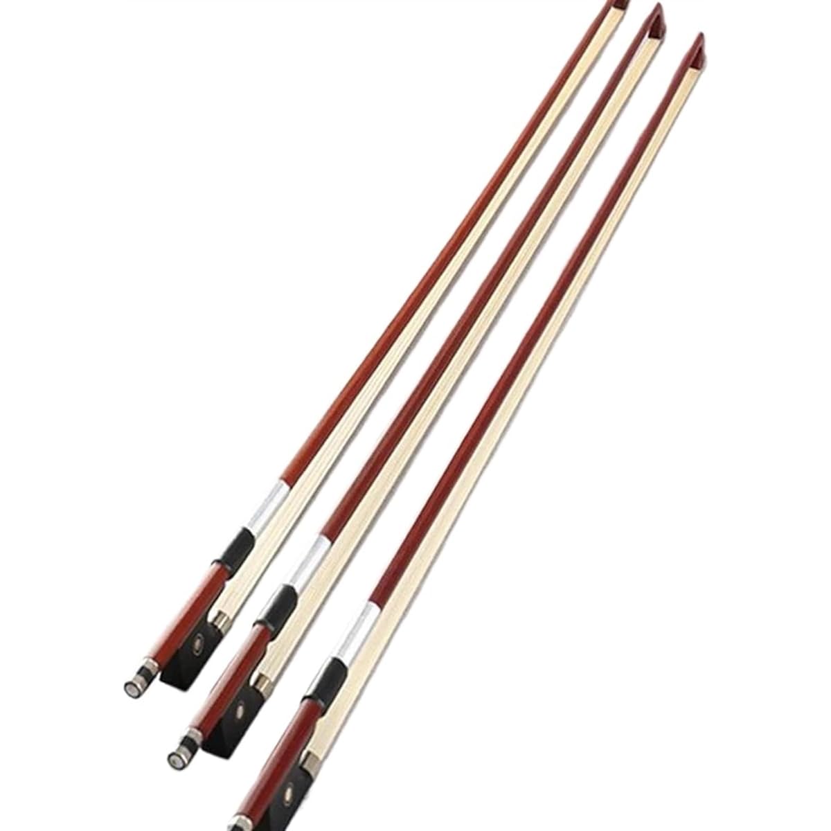 Violin Bow Accessories 1/4 1/8 1/10 Violin Bow Horsehair Beginner Practice Grid Carbon Fiber Violin Bow Accessories Stringed Instrument Parts (Color: 1/4)