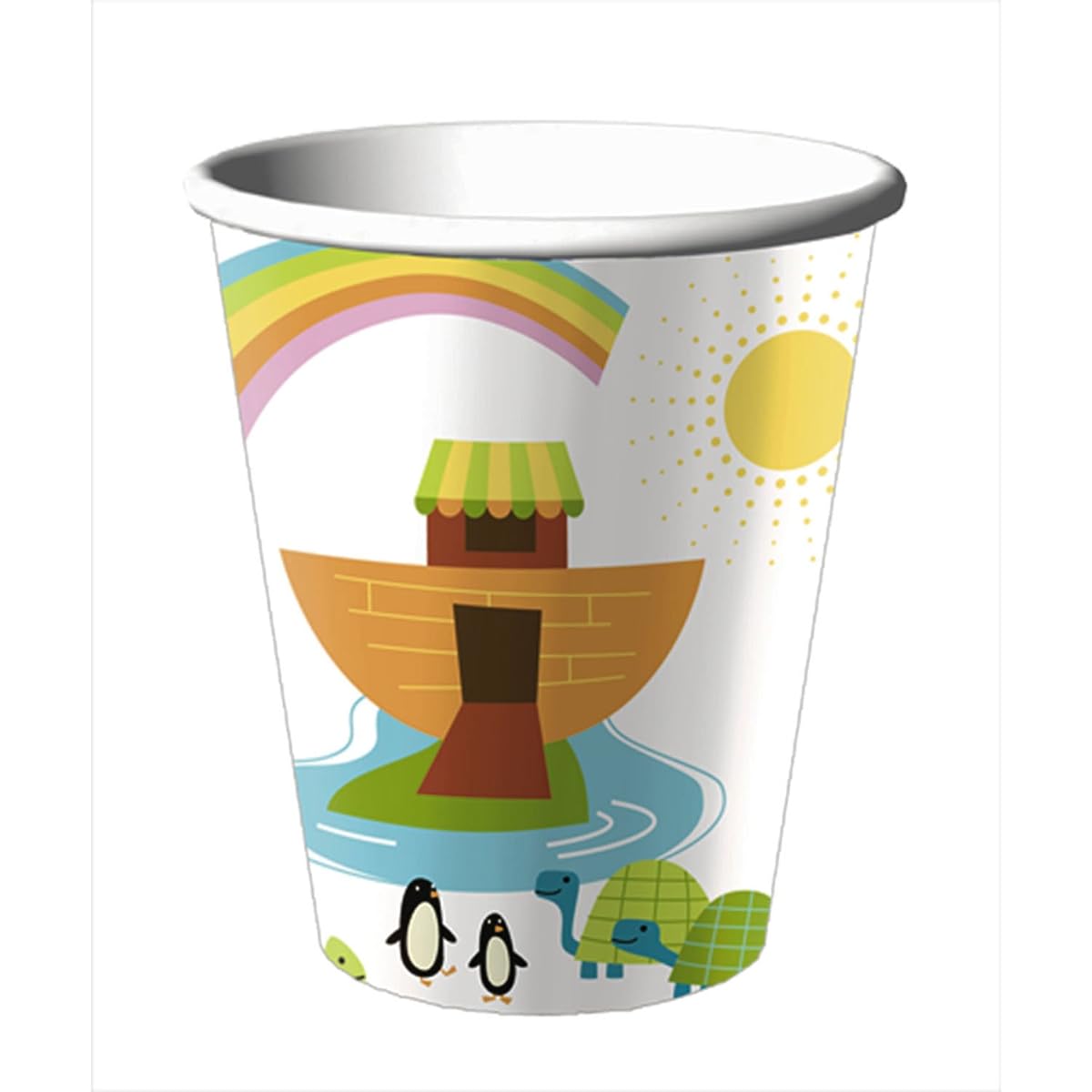 Whimsical Ark Baby Shower Cups – Boy or Girl Baby Shower 9 oz Paper Cups – 8 Count