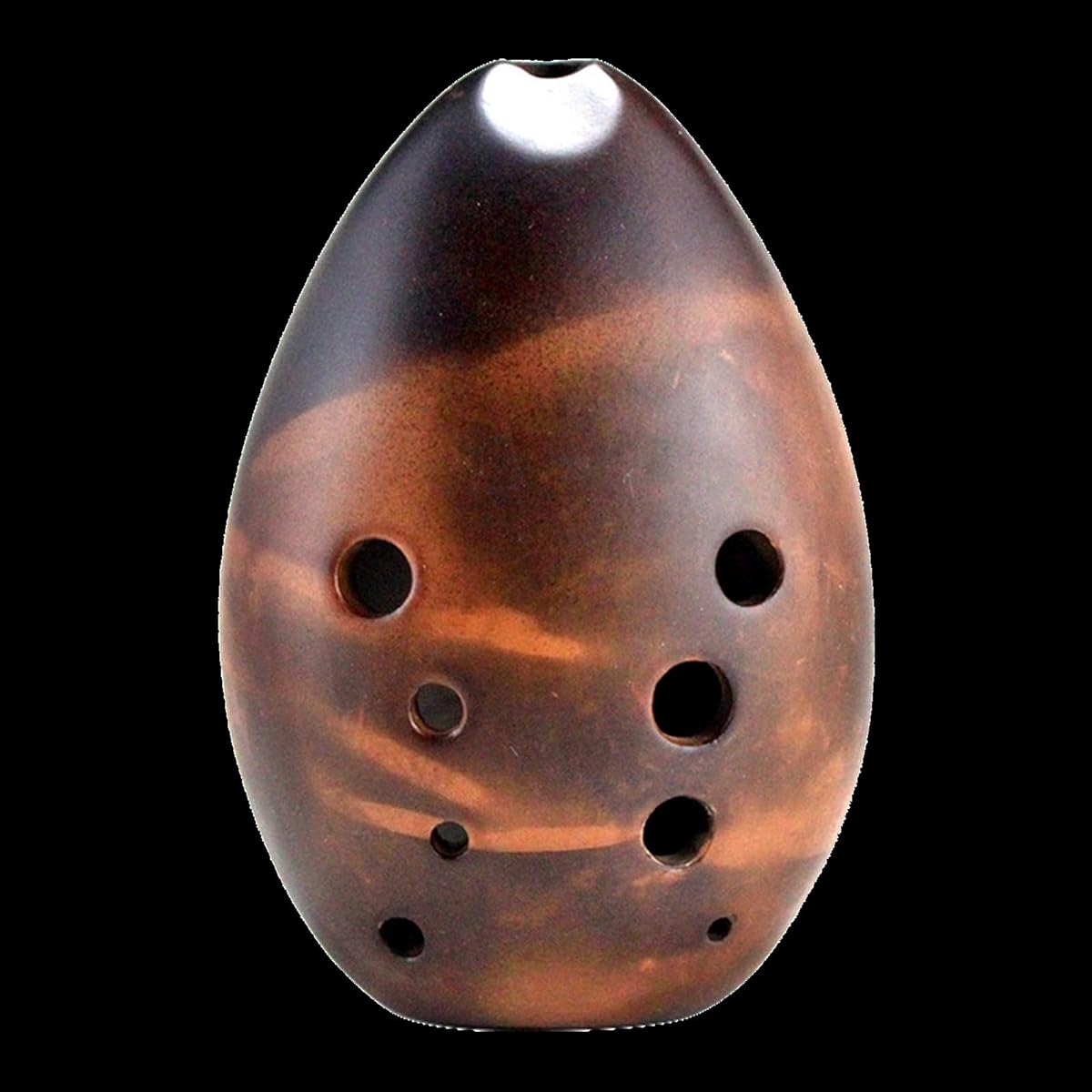 Professional 10 Hole Double Cavity G-tune Ceramic Ocarina Tao Xun Performance Type Wind Instrument Smoke Xun Ocarina Musical Instrument
