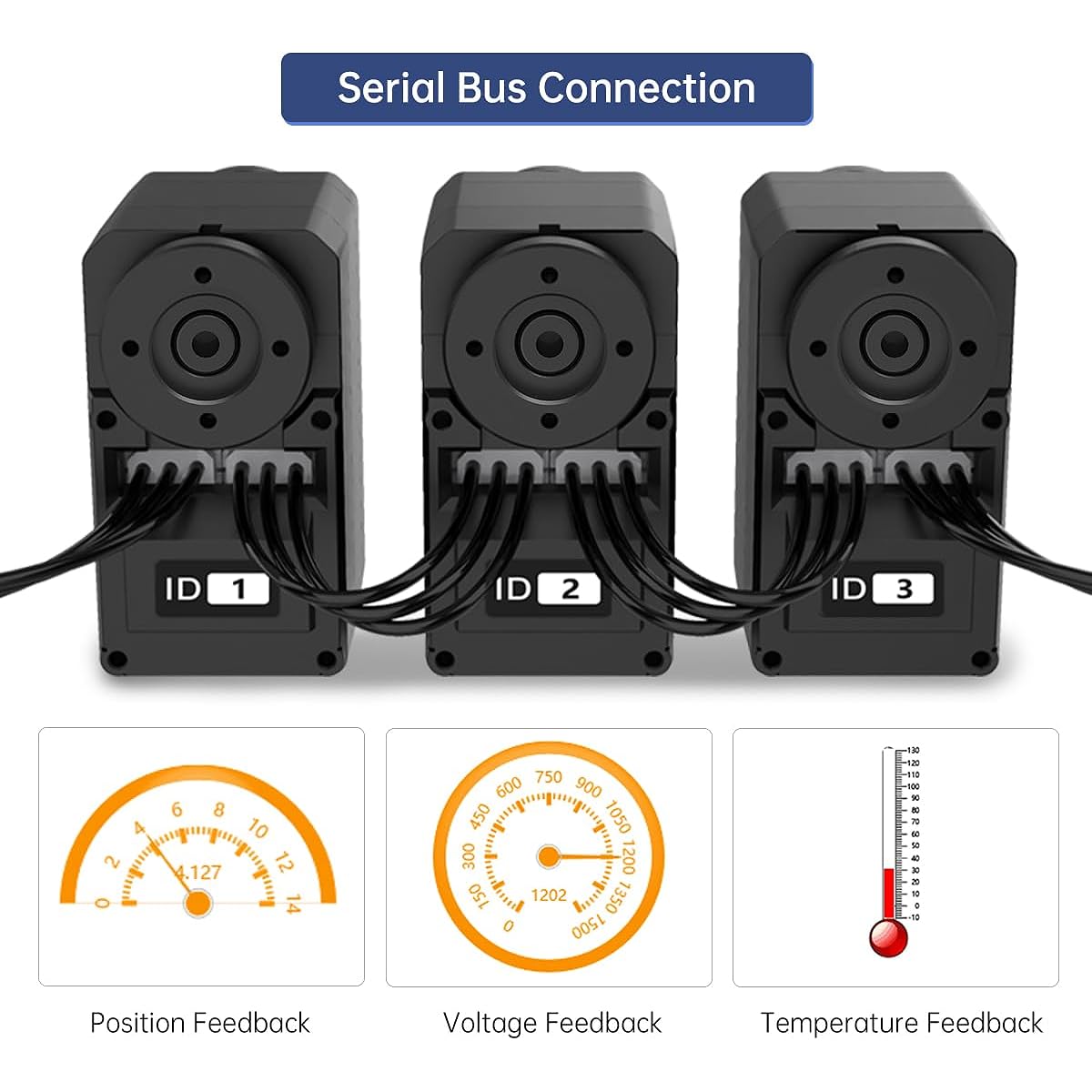 LewanSoul LX-16A Full Metal 17kg High Torque Serial Bus Servo Robotic Servo with Debug Board and Servo Controller(Pack of 5, Control Angle 240)