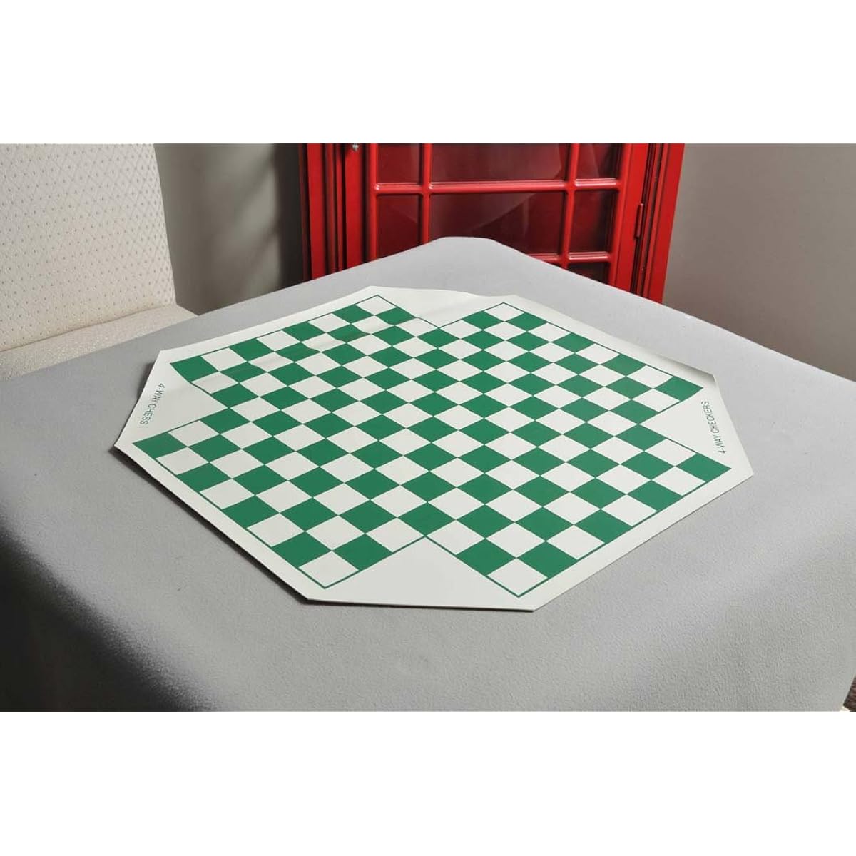 The House of Staunton 4 Player Vinyl Chess Board - 1.55" Square