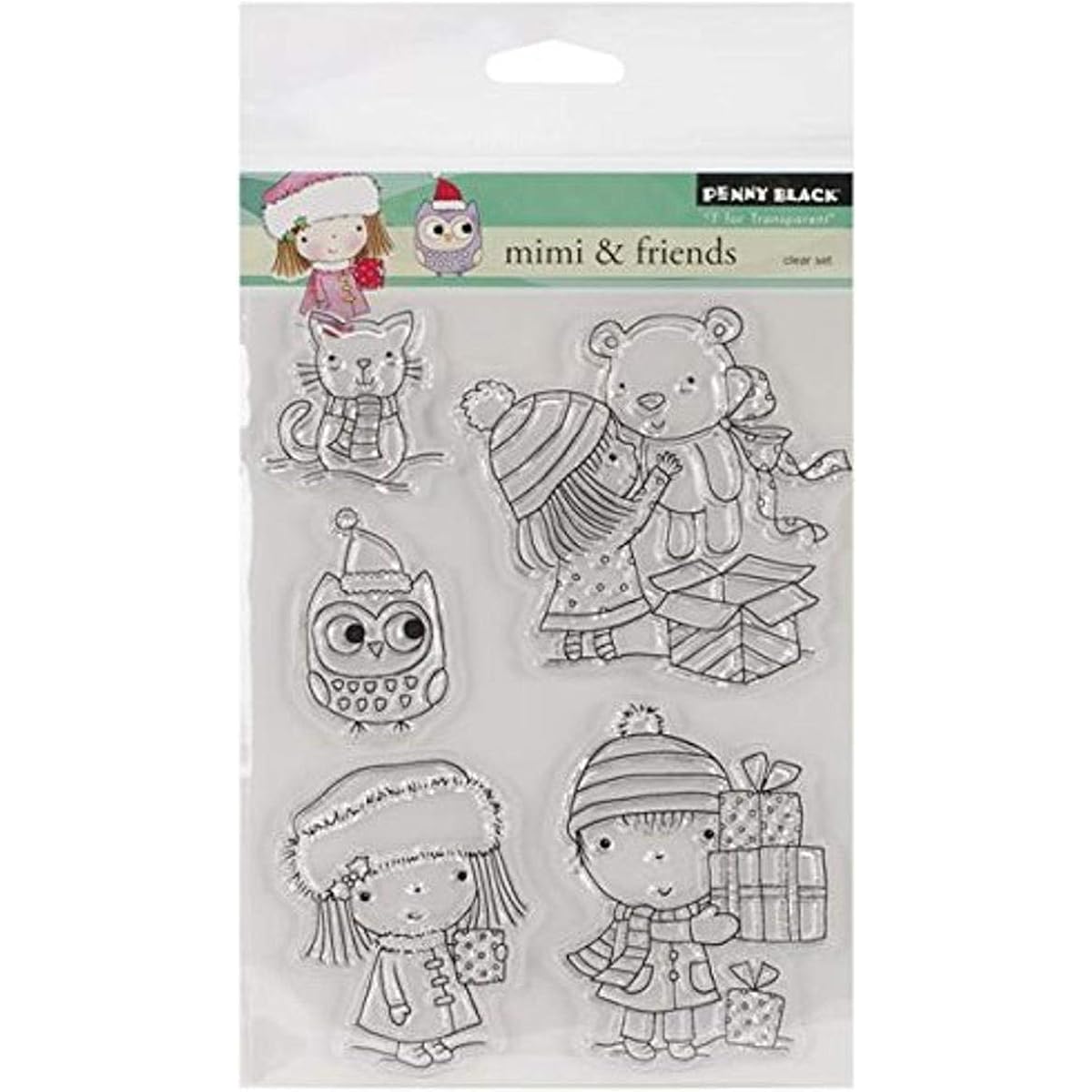 Penny Black Clear Stamp 5"X6.5" Sheet Mini & Friends