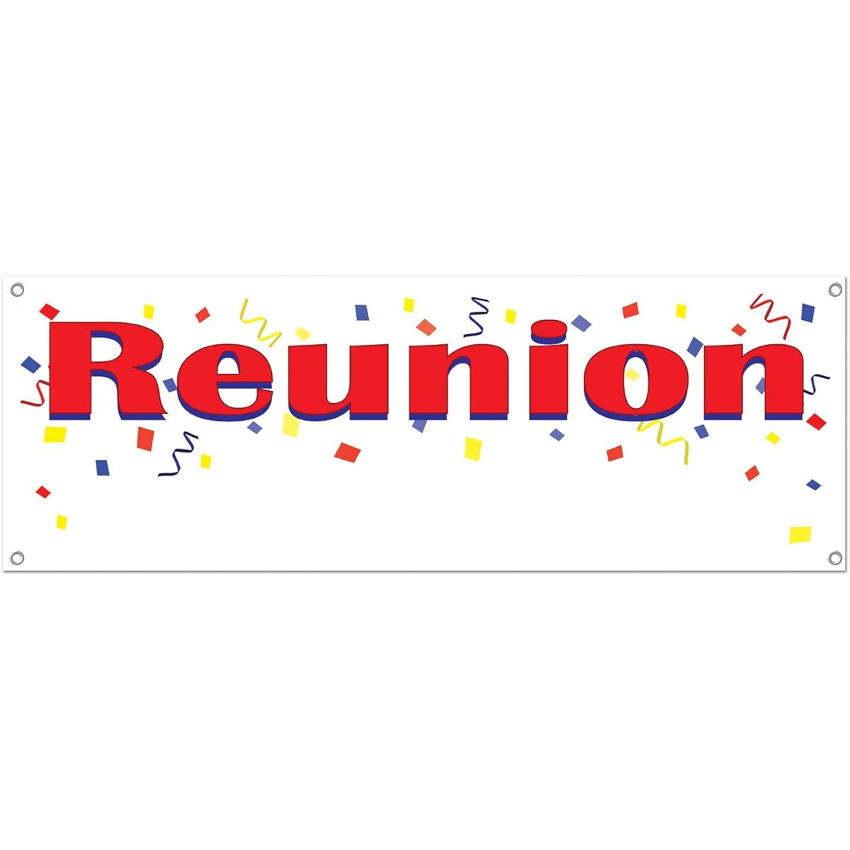 Beistle 57517 Reunion Sign Banner, 5 feet x 21 inches