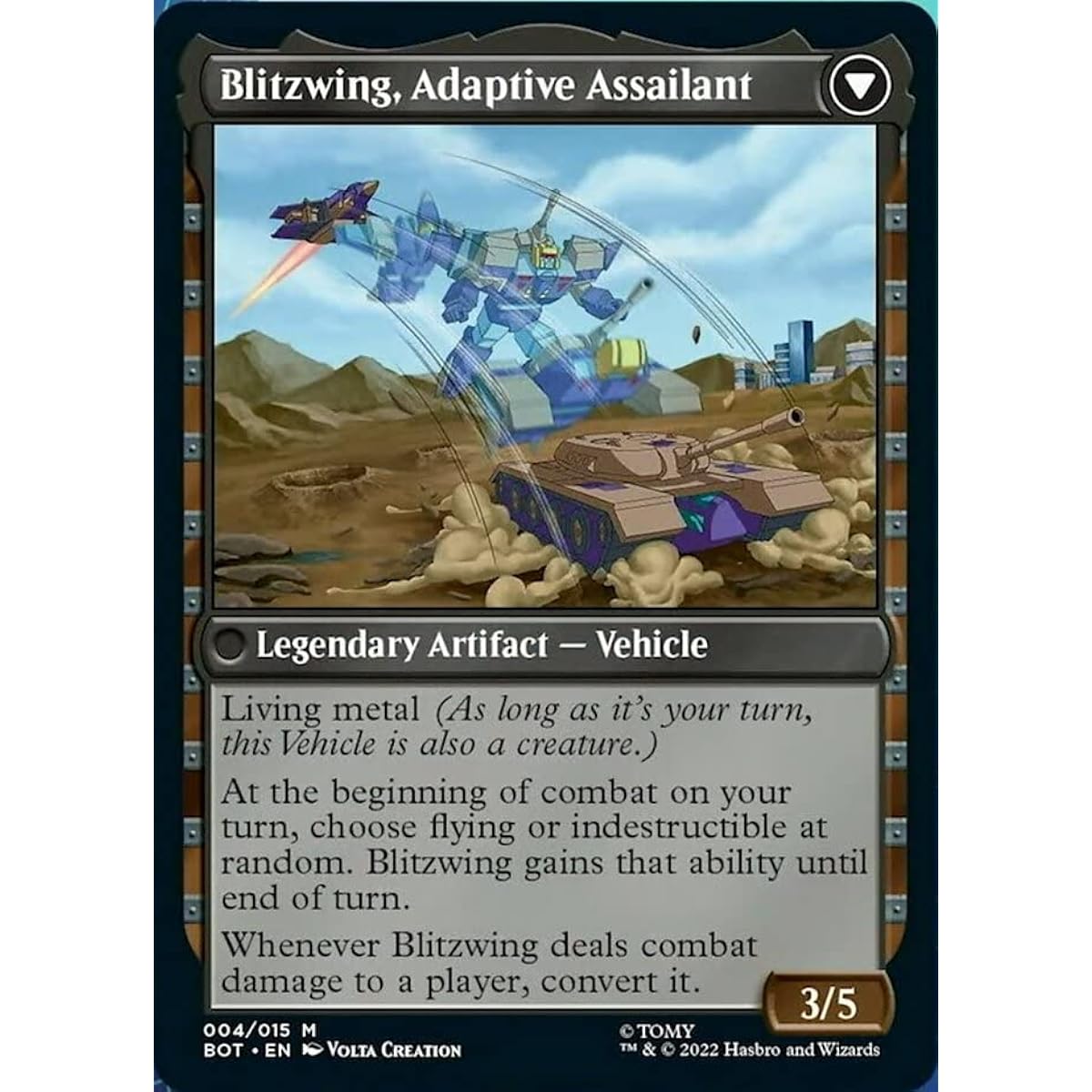 Magic The Gathering - Blitzwing, Cruel Tormentor // Blitzwing, Adaptive Assault (004) - Foil - Transformers