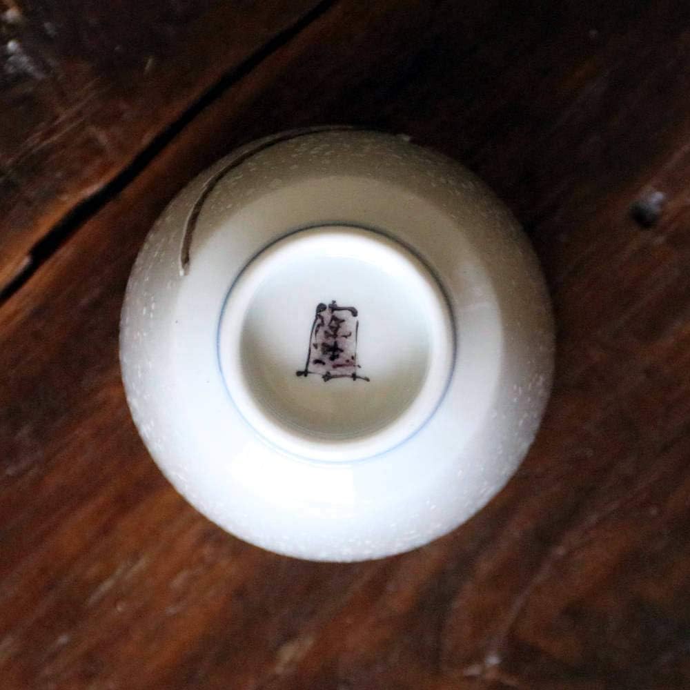 Toshito Nakamura Kutani ware Teacup Snow Sparrow T-278 Porcelain