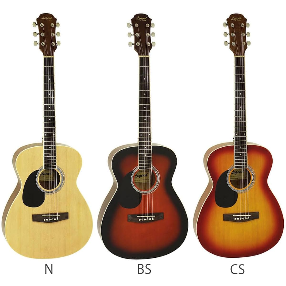LEGEND FG-15 LH Acoustic Guitar Beginner 12-piece Set BS Lefty Left-Handed Legend