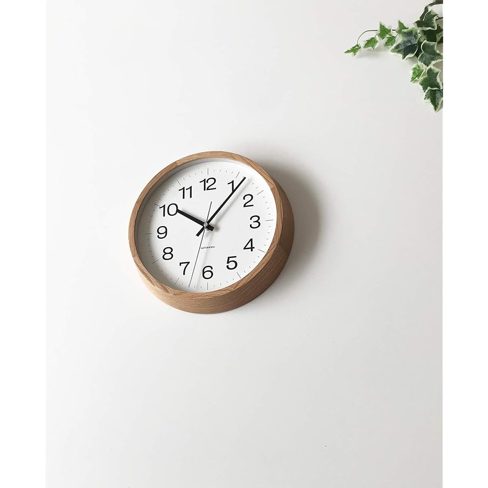 KATOMOKU muku clock 16 oak continuous second hand km-113OA φ306mm (SKP radio clock)