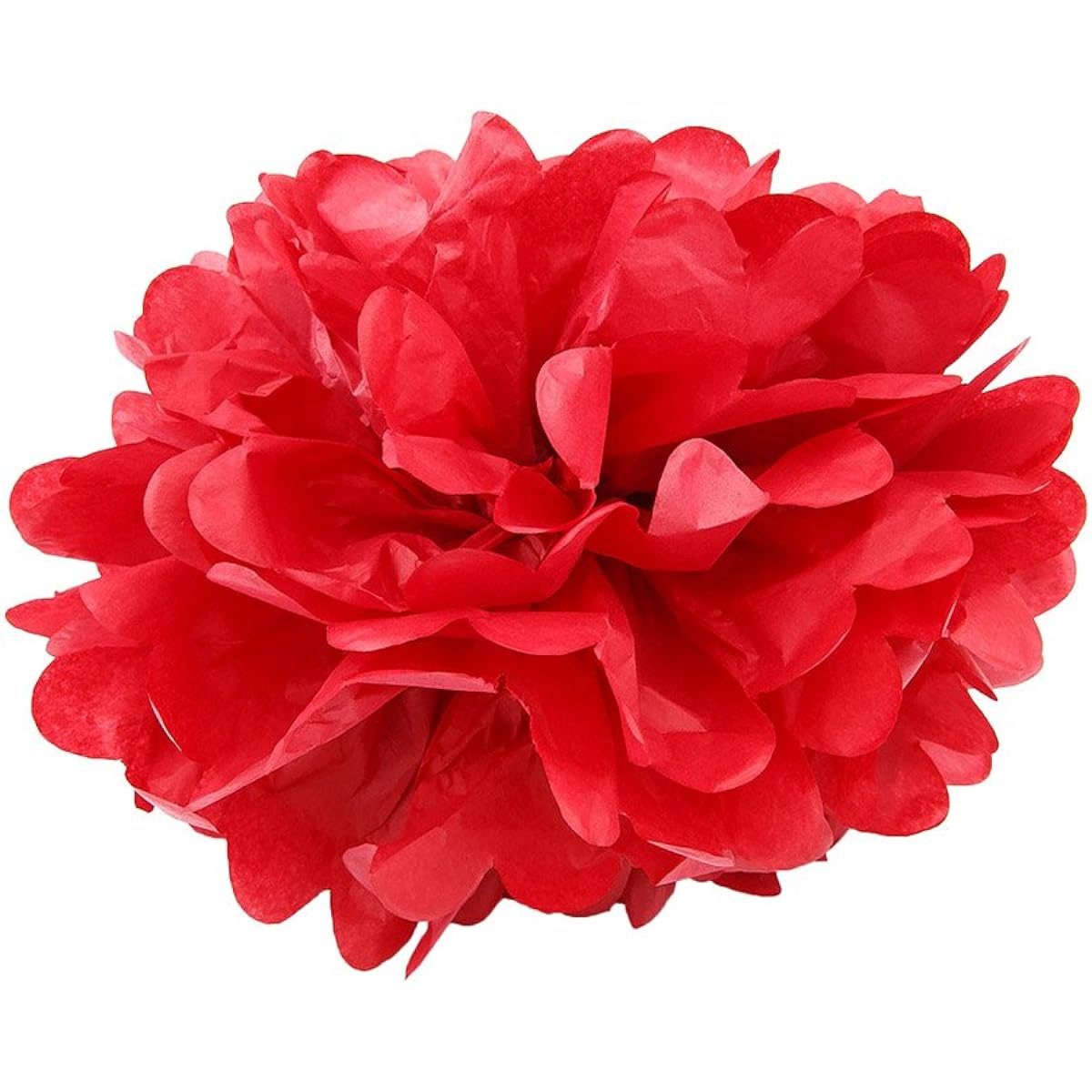 WYZworks 6 Piece Tissue Pom Poms Set for Wedding/Birthday Party/Bridal/Baby Shower/Nursery Decorations Party Decorations (10 inches) HMM-POMPOMS2-10-RED-6PK