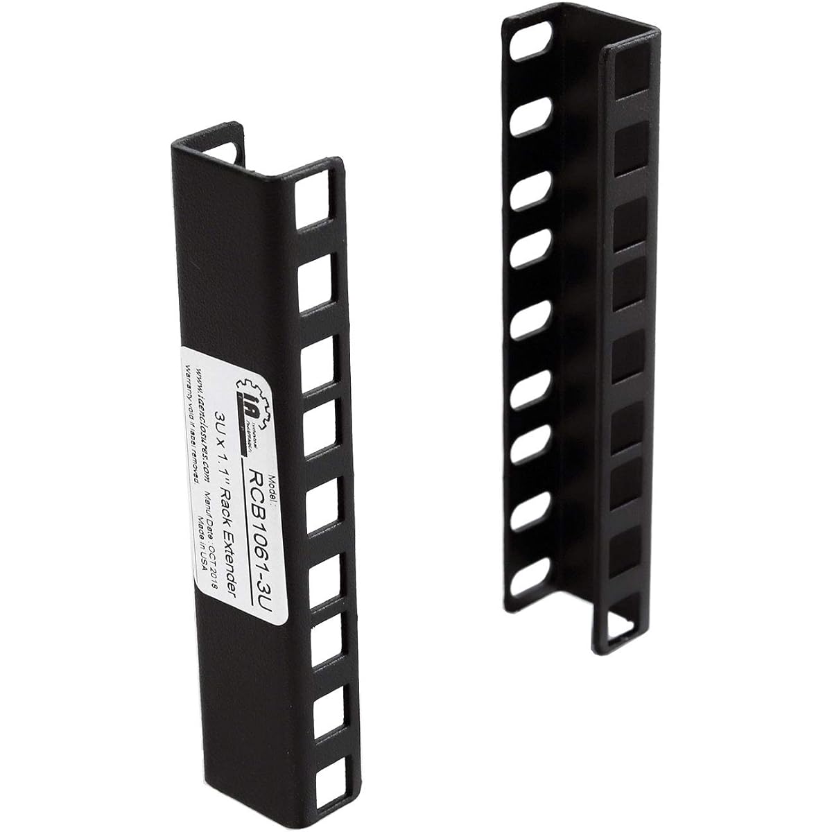 RCB1061-3U Rack Mount 3U Rack 1.1" Extender for 19" or 23" wide rack cabinet or wall mounted cabinet