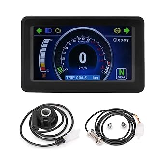LED Indicator Odometer Motorcycle Accessories12V Motorcycle Meter Modified Digital LCD Display Gauge Speedometer Odometer Tachometer