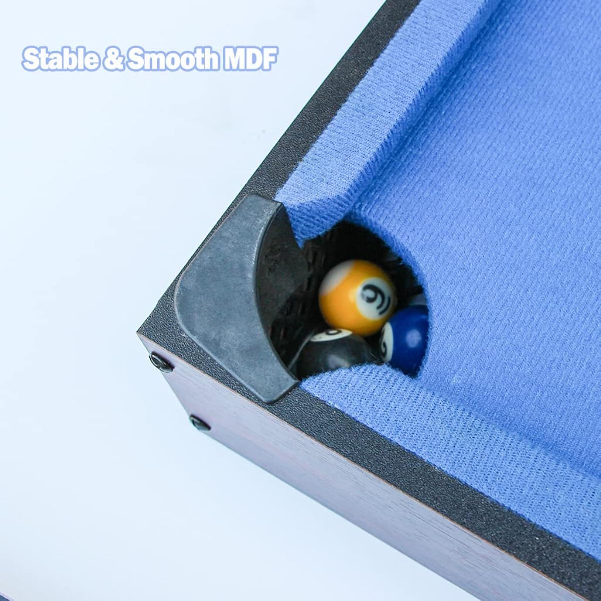 IFOYO Mini Table Top Pool Billiard Table with 15 Colored Balls, 1 Cue Ball, 1 Brush, 2 Pool Sticks, Racking Triangle, Portable and Fun Party Game.