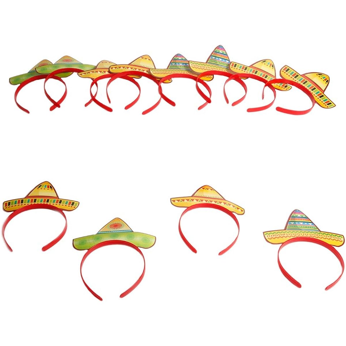 Fun Express Sombrero Party Hats Headbands Festival/Party Supplies 12-Piece
