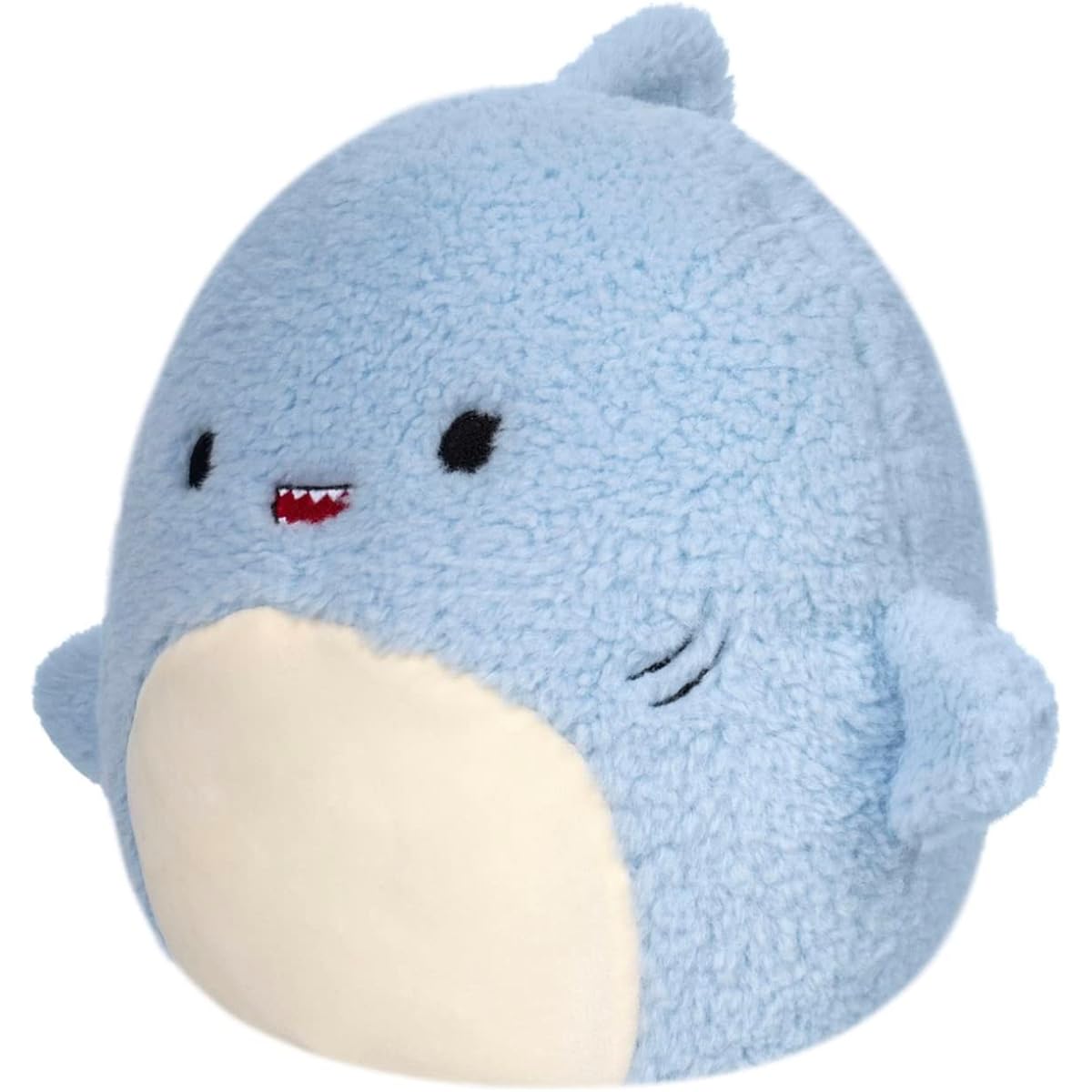 Squishmallows Official Kellytoy Fuzz-A-Mallows Fluffy Plush Animal (12-inch, Davy Shark)
