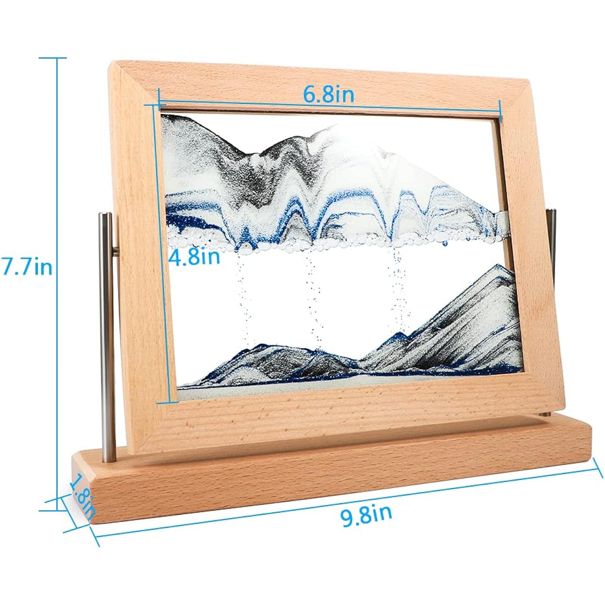 Bochino Moving Sand Art Picture Dynamic Sand Drawing 3D Sand Art Frame Sand Scenery Moving Sand Painting for Home & Office Decor