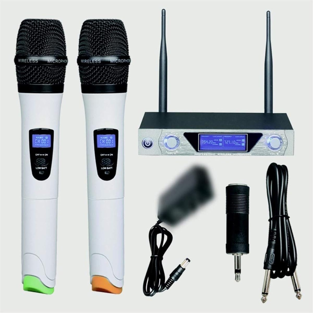 Wireless Handheld Microphone MU-868 Class and Clear Sound Fine Performance Microphone for Home Singing (Color : White)