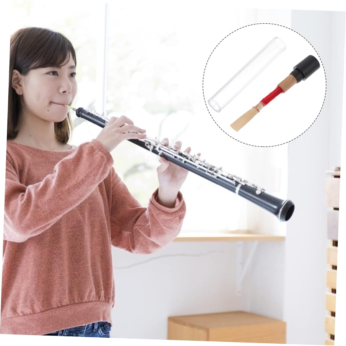 VICASKY 21pcs Oboe Reeds Pro Barry Gift Reeds Lead Gift Sushy B Flat Clarinet Reeds Wood Oboe Oboe Cork Guard Reed
