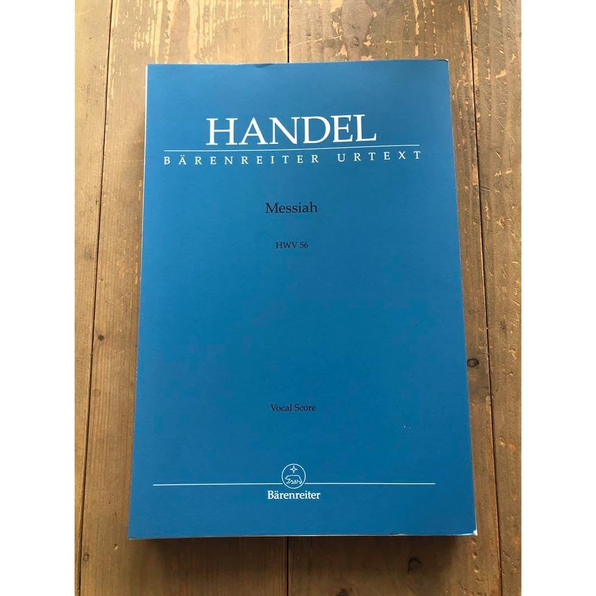 Choral score Handel "Messiah" HWV56 English Bärenreiter X8HJ