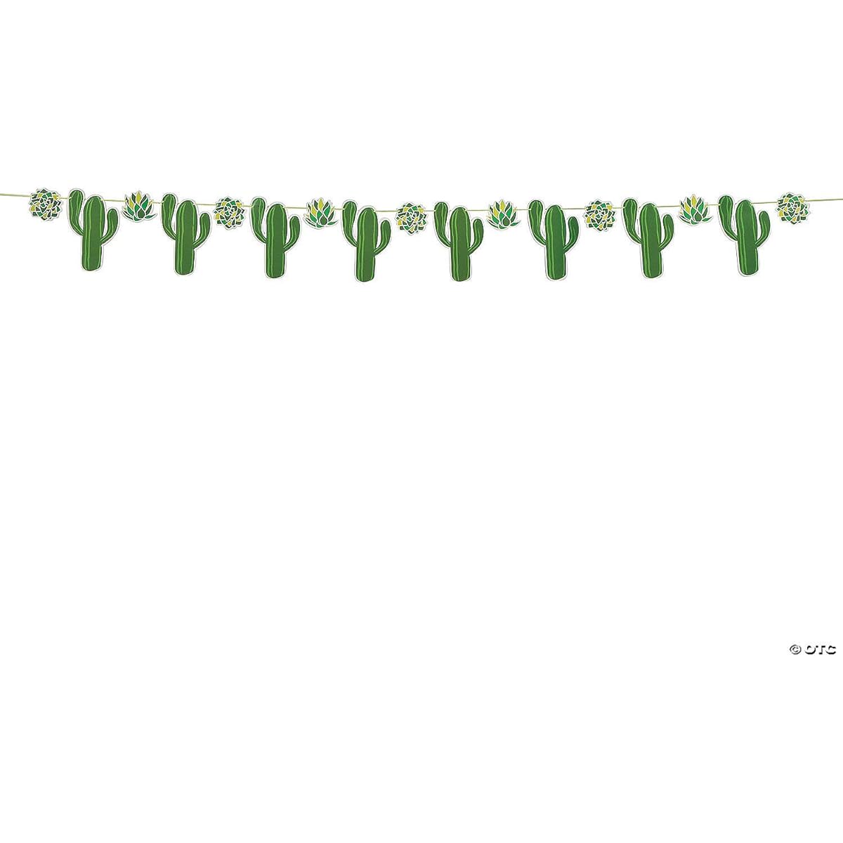 Cactus Party Garland 7ft Length Fiesta Cinco de Mayo Hanging Party Decor