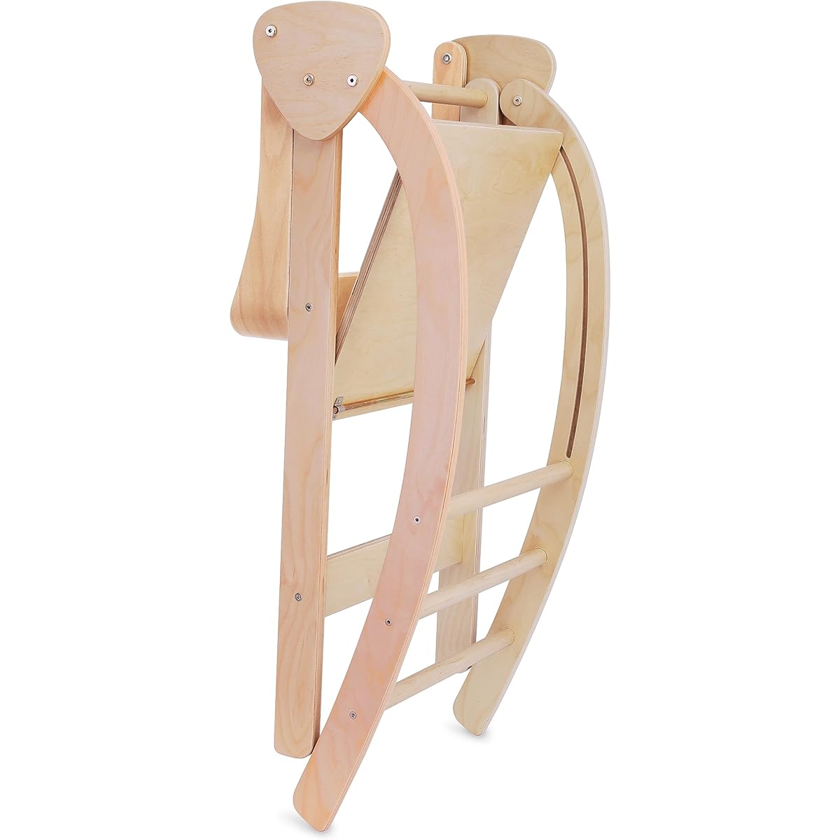 Kinderfeets Pikler Gazebo | Kitchen Nursery Helper Stand Toddler Tower | Natural Birchwood Safety Rail Durable and Lightweight (Natural)