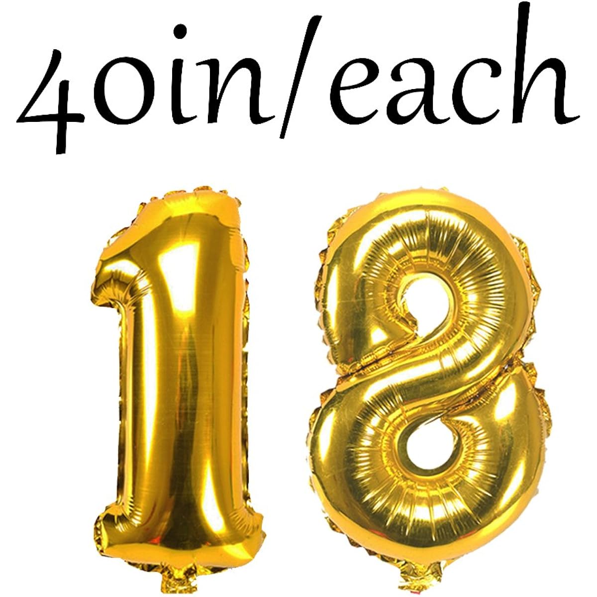 Happy 18th Birthday Banner Balloon Set 18th Birthday Party Decoration Supplies Gold Black