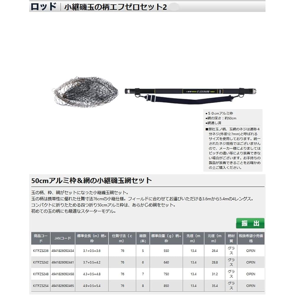 Osaka Fishing Gear (OGK) Kotsugi Isodama Pattern F Zero Set 2