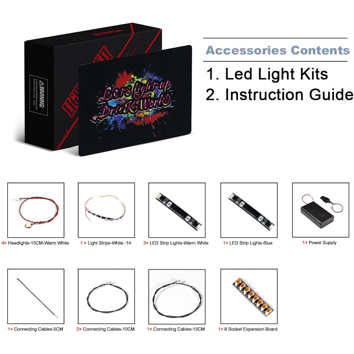 BrickBling LED Light LEGO Technic Bugatti Bolide 42151 Building Toy Set Creative Lighting Kit Compatible with LEGO 42151 for LEGO Technic Car Fans (Bricks Not Included)