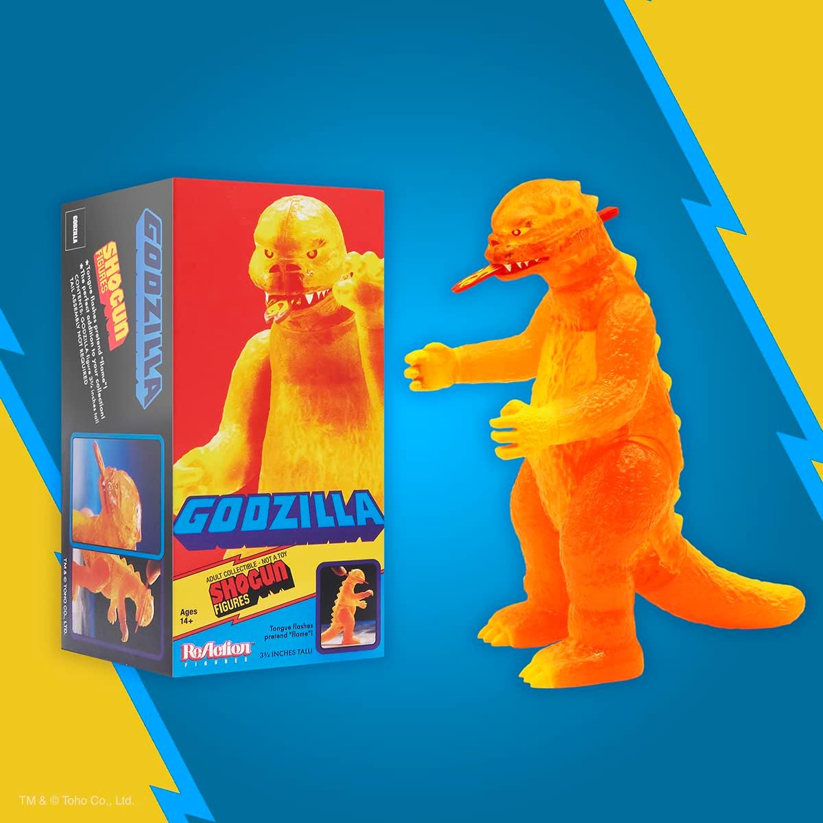 Super7 Shogun Godzilla (1200ºC) - 3.75" Godzilla Action Figure with Accessories Classic Movie Collection and Retro Toys