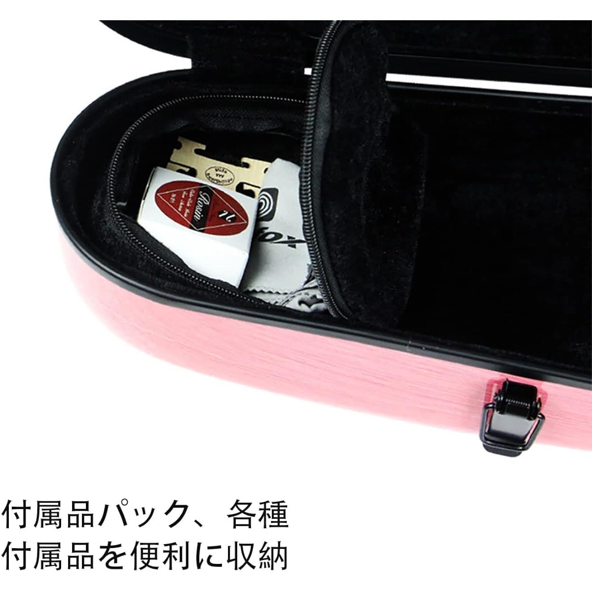 Violin Case Carbon Fiber 4/4 Full Size Violin Case with Hygrometer Lightweight Carry-on Full Size Violin Case Hygrometer Shoulder Waterproof Rainproof Musical Instrument Accessories Professional Use (Color: Silver)