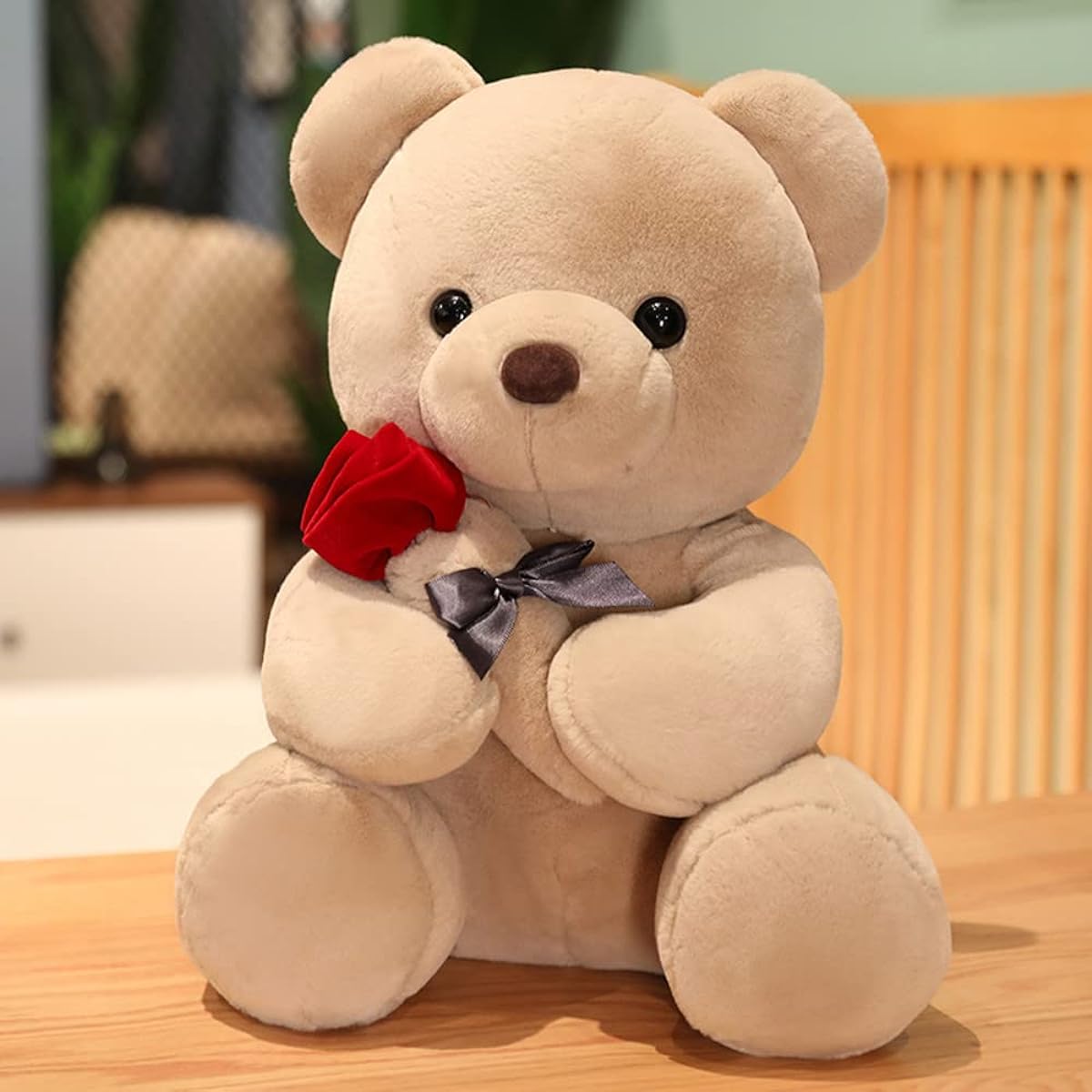 SHAFISH Cute Stuffed Animals Teddy Bear Plush Toys Stuffed Animals Dolls Toys Gifts for Kids Party Decorations (Light Brown, 23cm/9inch)
