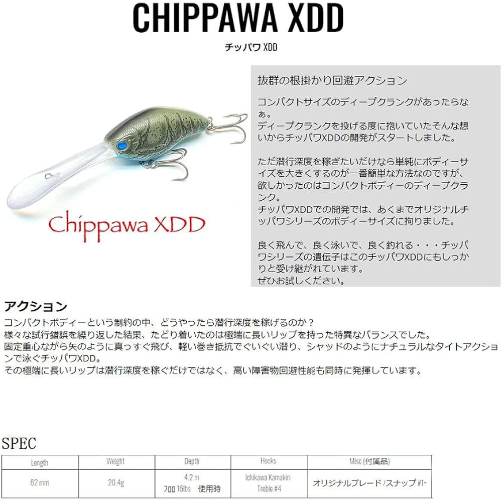 Nishine Lure Works Chippawa XDD