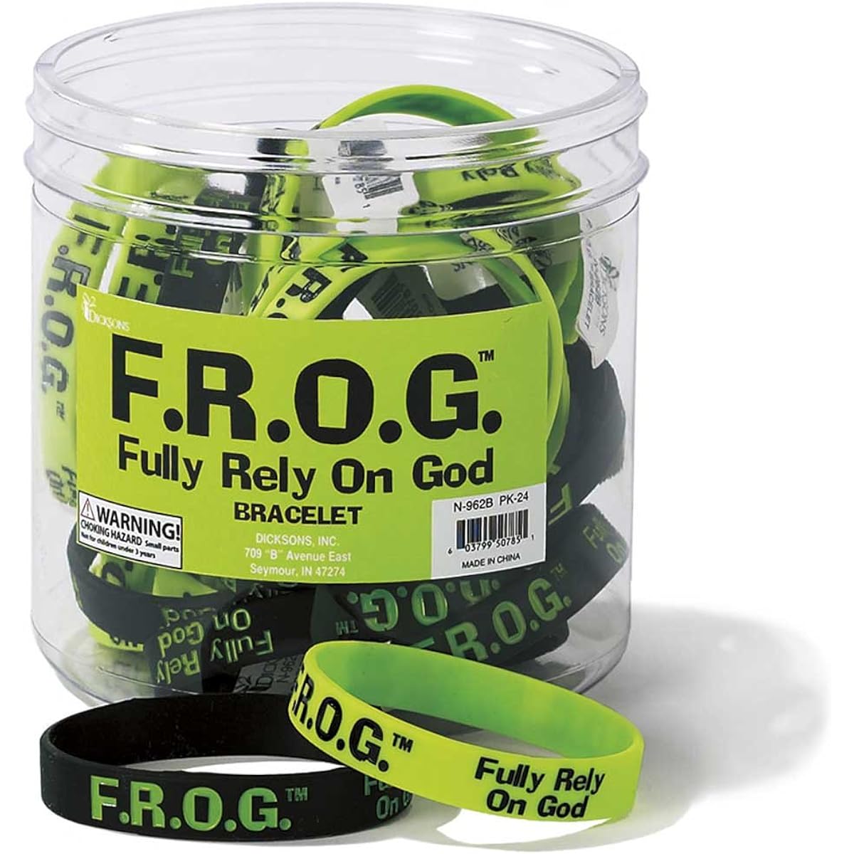 Bulk Fully Rely on God Silicone Bracelets 24 Pack