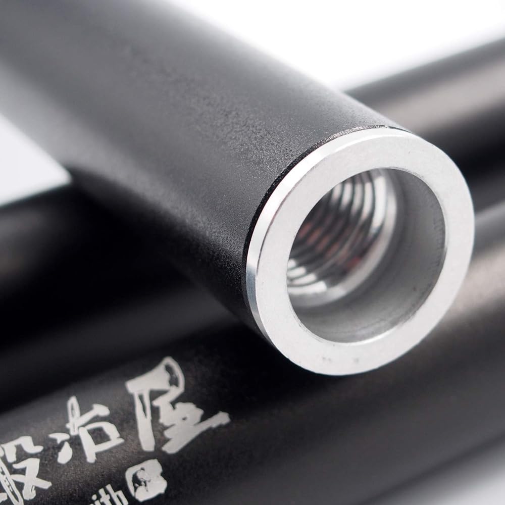 ELLISSE Aluminum Super Strong Tarp Pole Black with End Lock Thickness 32mm x Length 183-223cm