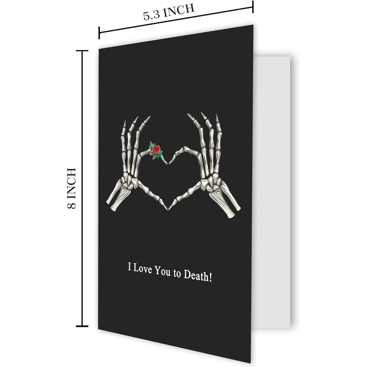 Funny Halloween Cards for Women Men Skeleton Anniversary Cards Boyfriend Girlfriend Romantic Anniversary Cards Humor Halloween Wedding Gifts Gifts for Her
