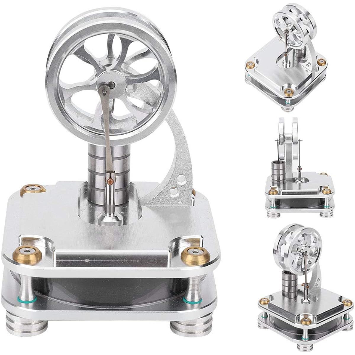 xuuyuu.. Stirling Engine Kit Low Temperature Stirling Hot Air Stirling Engine Motor Engine Stirling Experiment Tool Generator Model Science Education Toy Experiment Science Physics Experiment