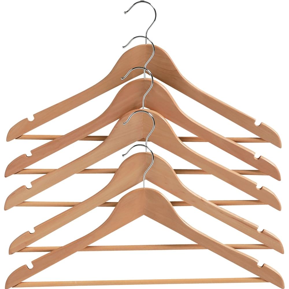 Iris Ohyama Wooden Hanger 100 pieces (5 pieces x 20 sets) MH-5P MH-5P