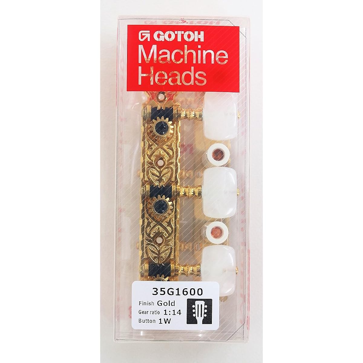 GOTOH Classical Guitar Peg, 1W Button, Gold (35G16001WX) 35G1600-1W