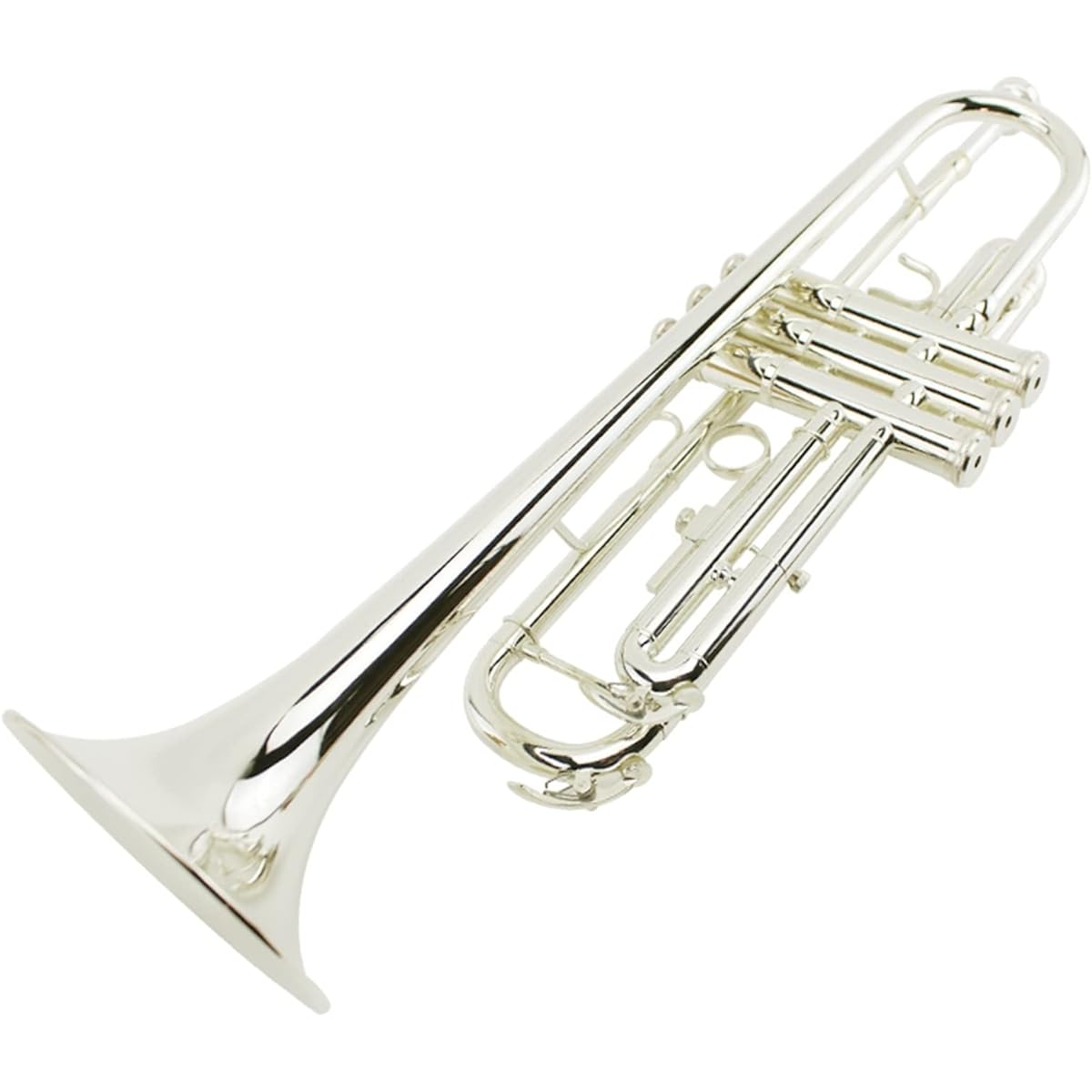 Trumpet B Flat Silver Plated Trumpet Beginner Professional Performance Trumpet Instrument