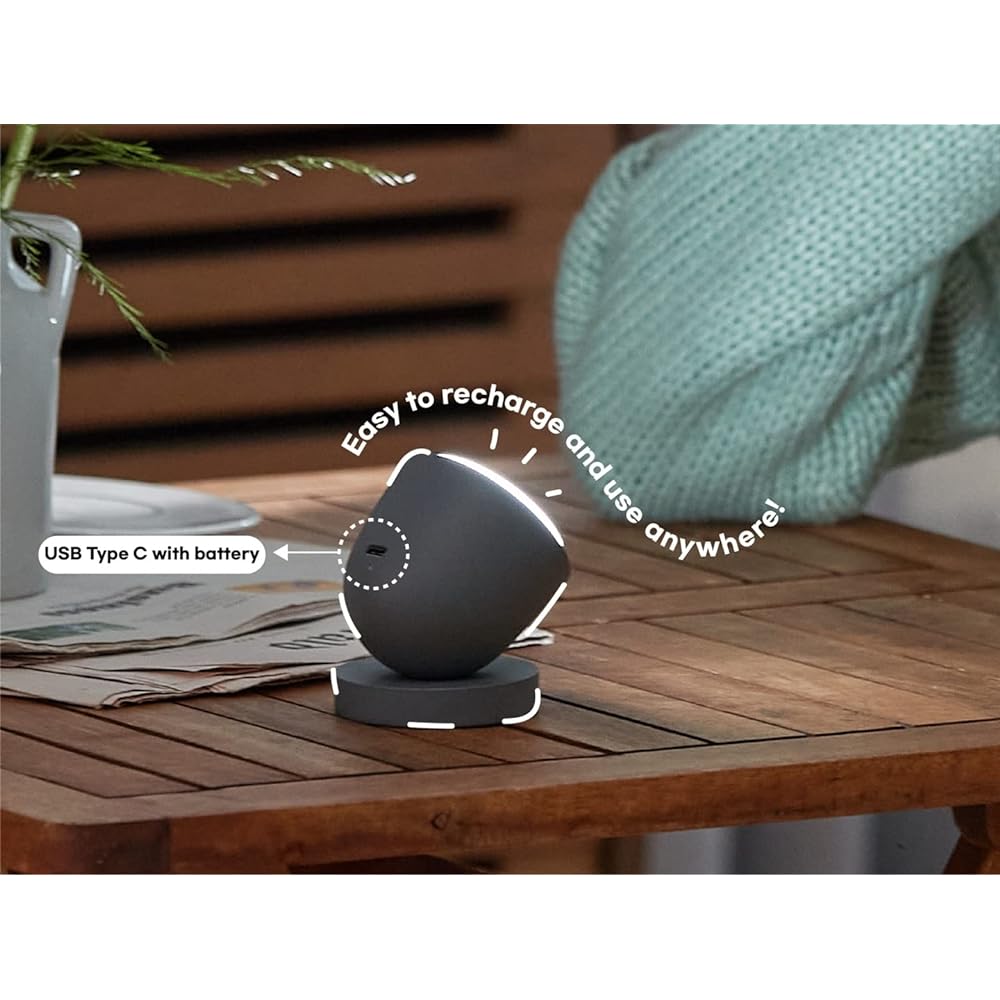 Ollie Light Therapy Lamp Ollie Day UV Free Rechargeable Portable 2 Level Brightness Mode 25 Minute Automatic Timer Function (Mellow Lime)