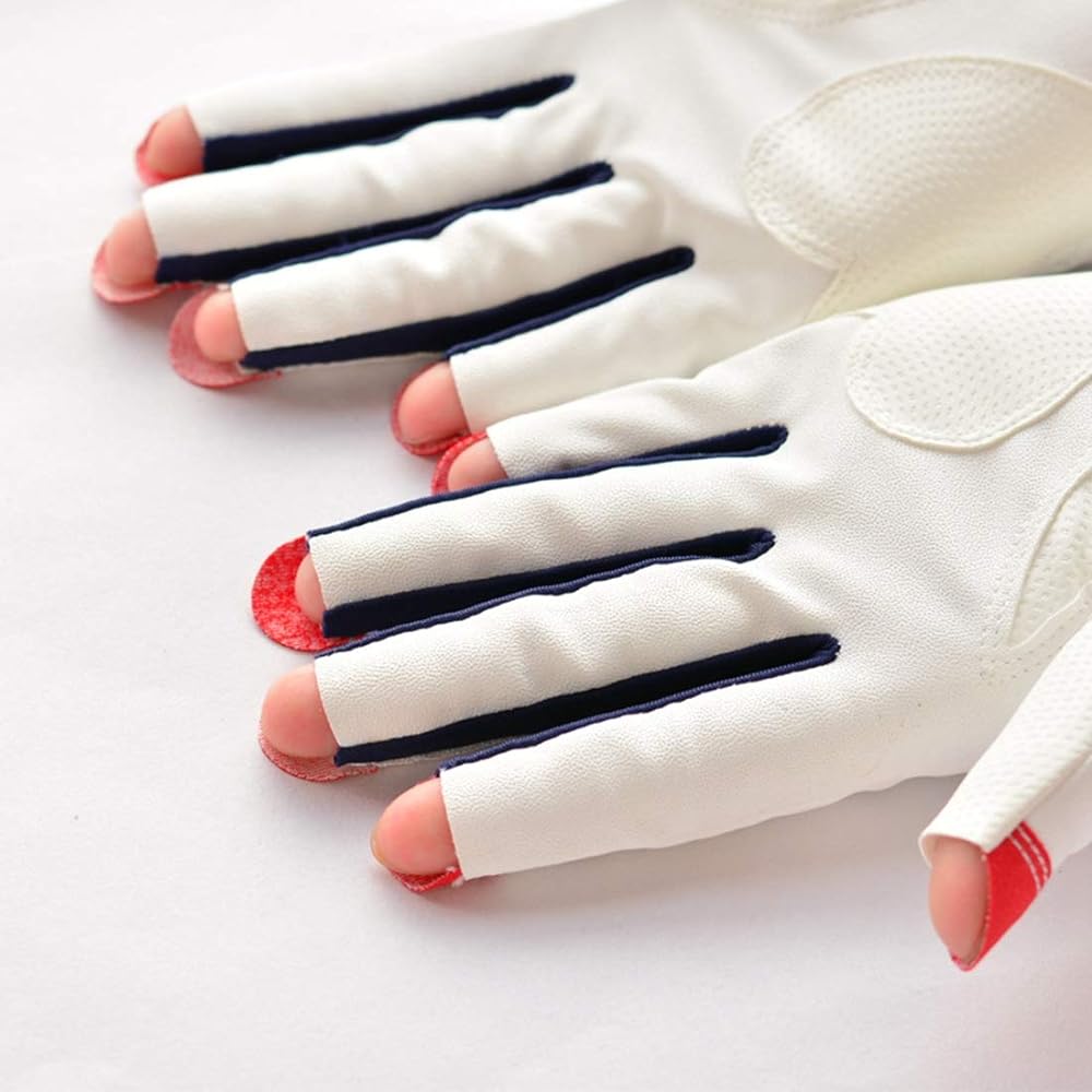 Golf Gloves Women's Nails for Both Hands All Weather Cool and Comfortable Durable Left Hand Right Hand 18 19 20 21 (White, 19)