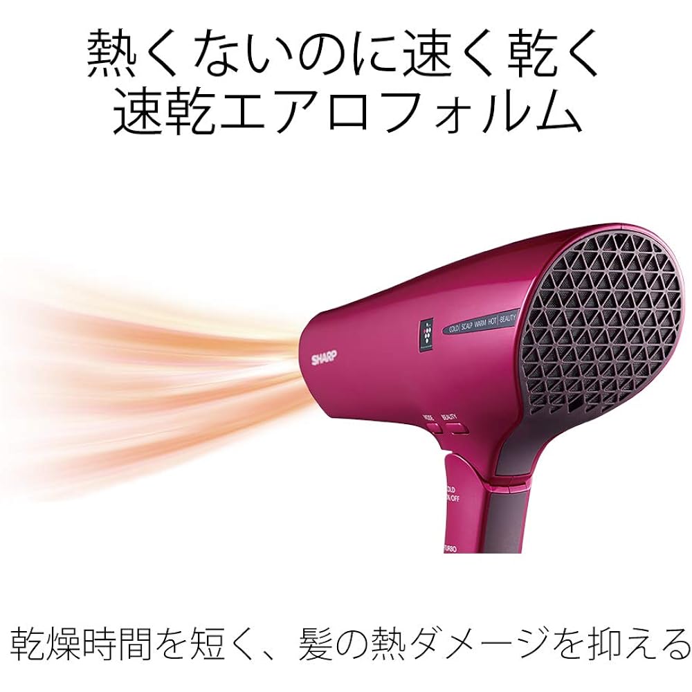 Sharp Dryer Quick Dry Low Temperature Large Air Volume Equipped with Plasmacluster Gold IB-HP9-N