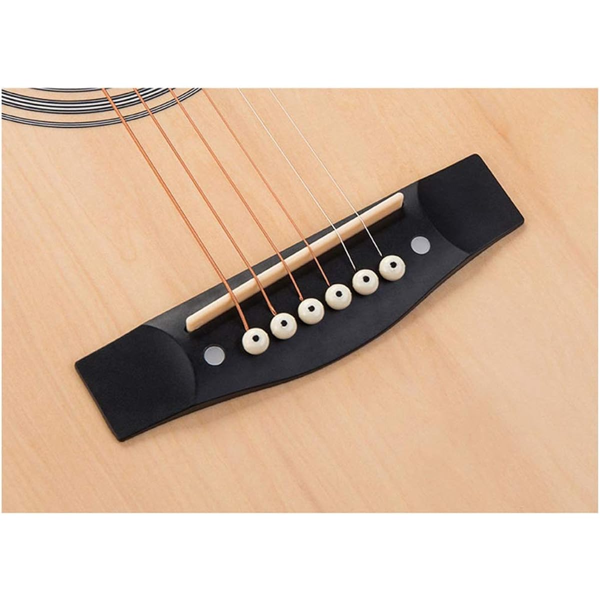 Beginner's Practice Guitar, Beginner Guitar Practice, Folk Guitar, Wood Guitar, Beginner's Introduction, Elementary School Student, Adult, Beginner Guitar (Color: Blue, Size: 41 inches)