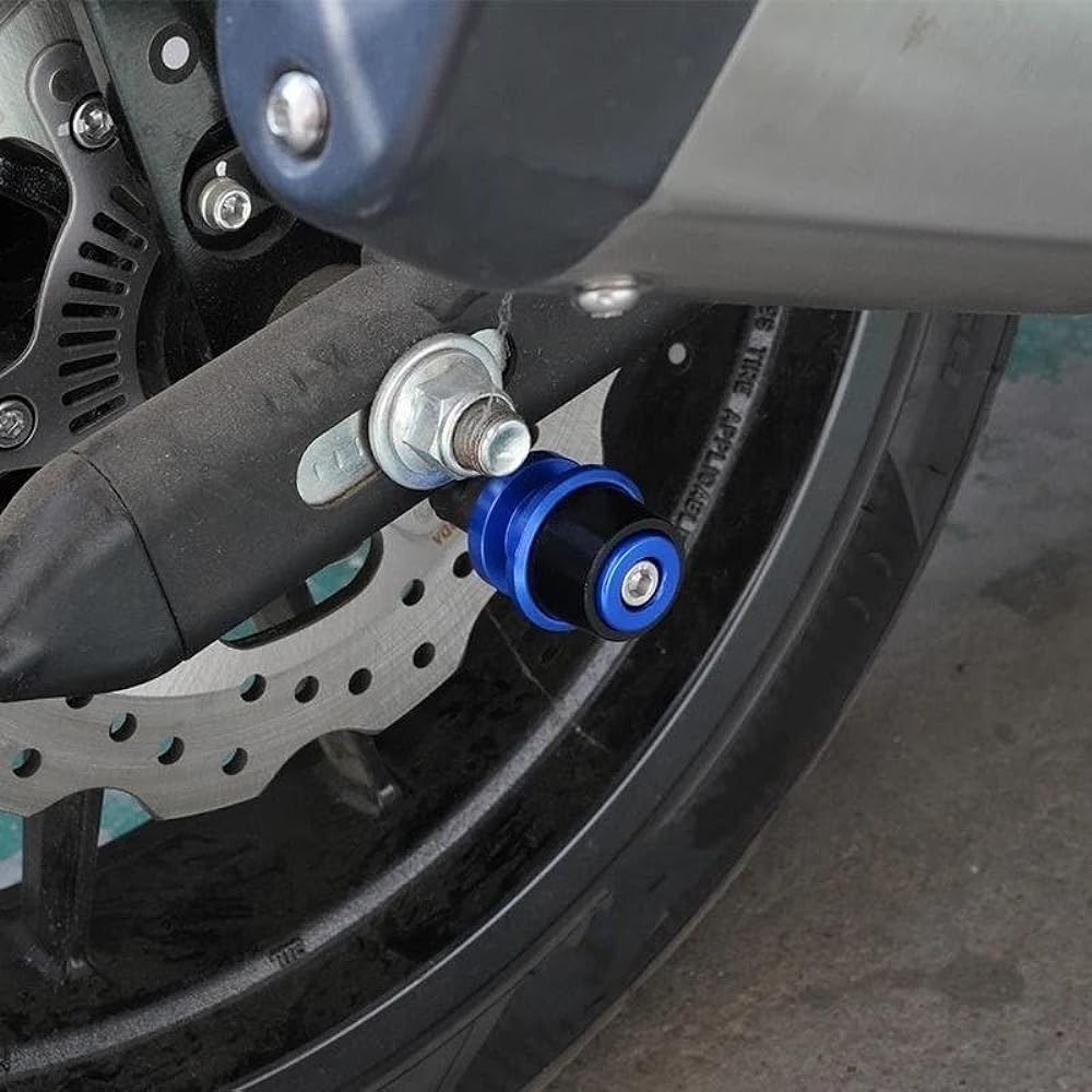 Bike Stand Swing Arm Slider 6mm Motorcycle Accessories Aluminum Stand Screw Swing Arm Spool Slider For Tracer9 TRACER 9 GT 2021 Tracer 9gt Tracer9gt (Color: Titanium)