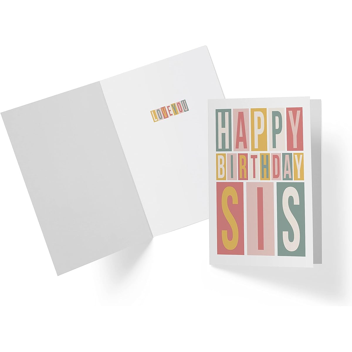Karto Sweet and Funny Birthday Card for Sister, Large Size 5.5 x 8.5 Inch, Greeting Card, Birthday Card for Sister, Birthday Card for Sister, Funny Birthday Sister
