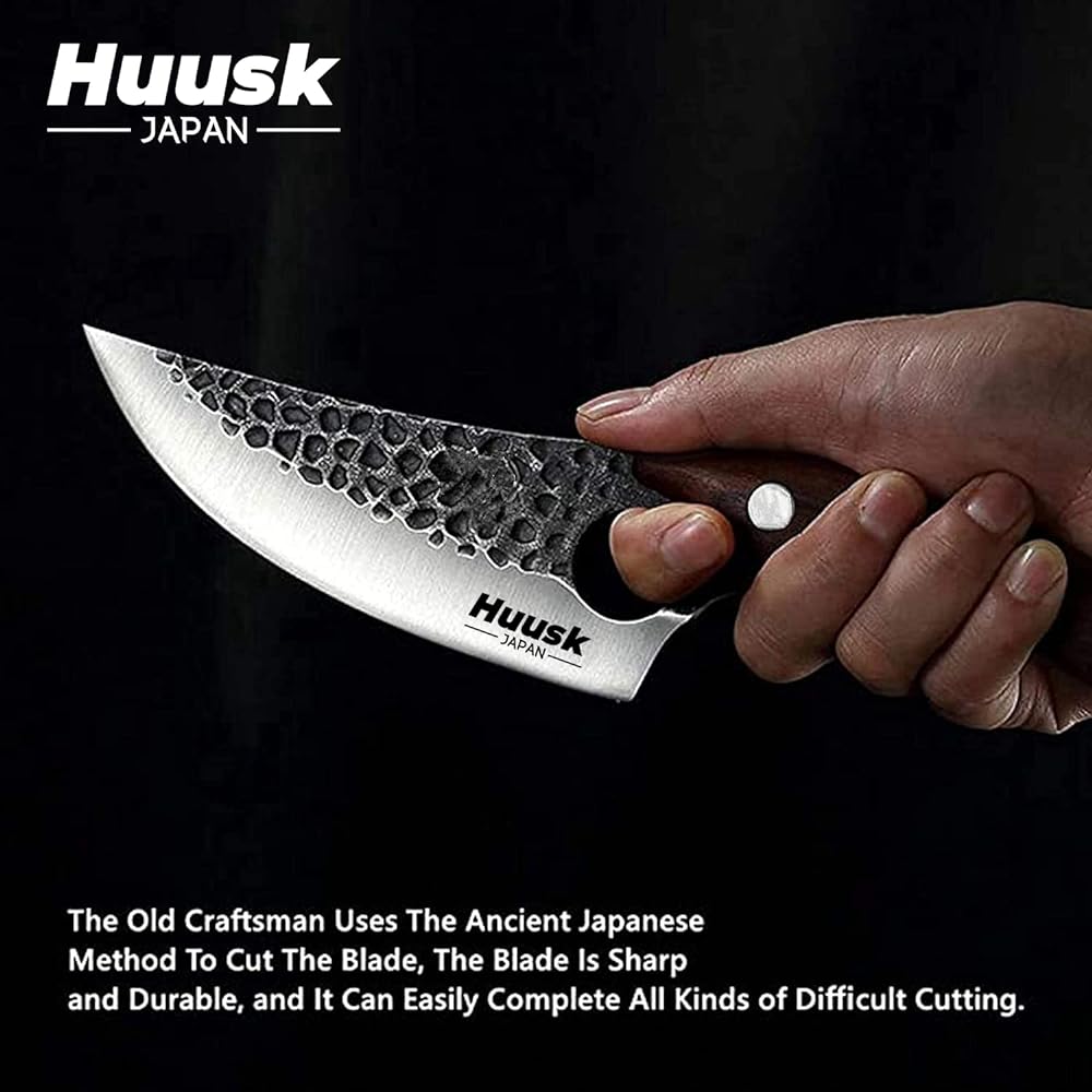 Smith Chu Forged Viking Knife Husk Chef Knife Butcher Knife Husk Fishing Fillet & Bait Knife Japanese Chef Knife Boning Knife Japanese Knife Meat Cleaver Knife for Kitchen and Camping