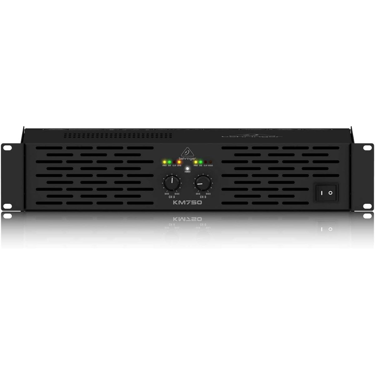 Behringer Power Amplifier Maximum Output 400Wx2 Speakon Connector/Binding Post Built-in Toroidal Transformer KM750