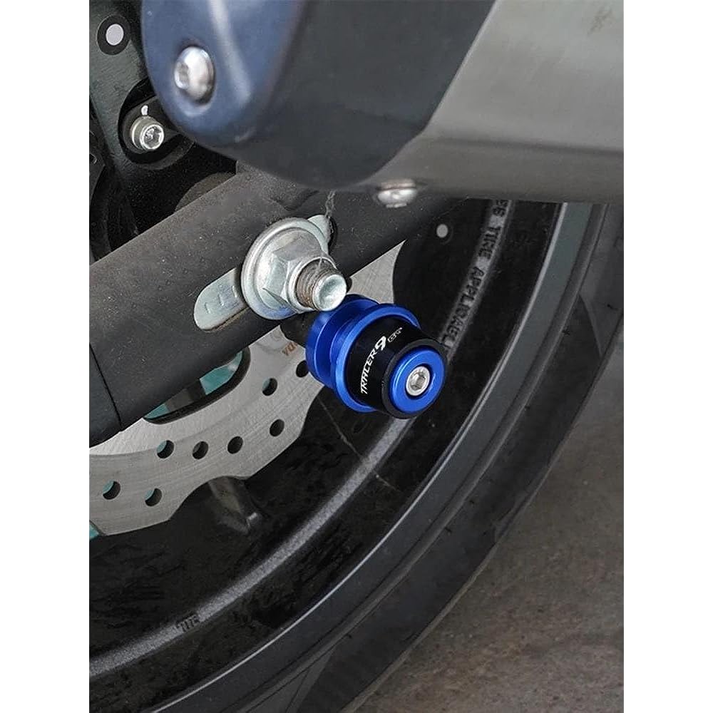 Motorcycle Swingarm Spool Motorcycle Accessories M6 Swingarm Spool Slider Stand Screw For TRACER 9 GT Tracer 9GT 2021 (Color: Red)