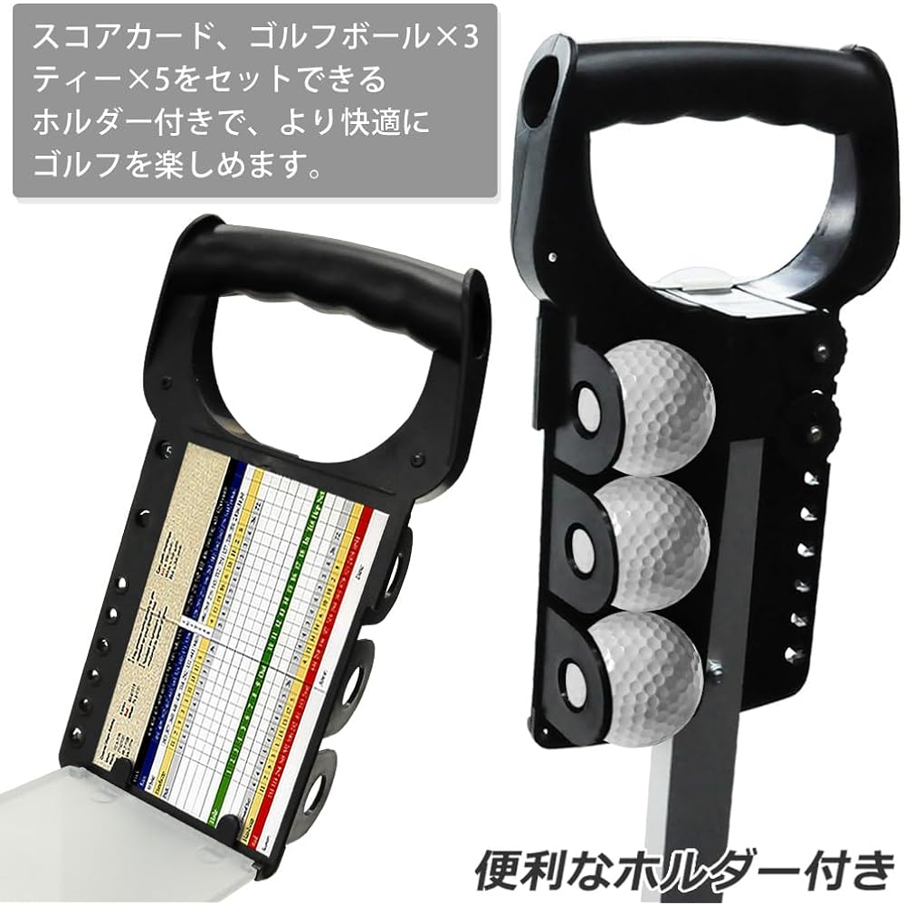 life_mart Golf Cart Golf Cart Easy to Install Golf Bag Folding Storage Compact Manual 2 Wheels Golf Club Carrying Round